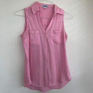 Express Slim Fit Sleeveless Portofino Shirt